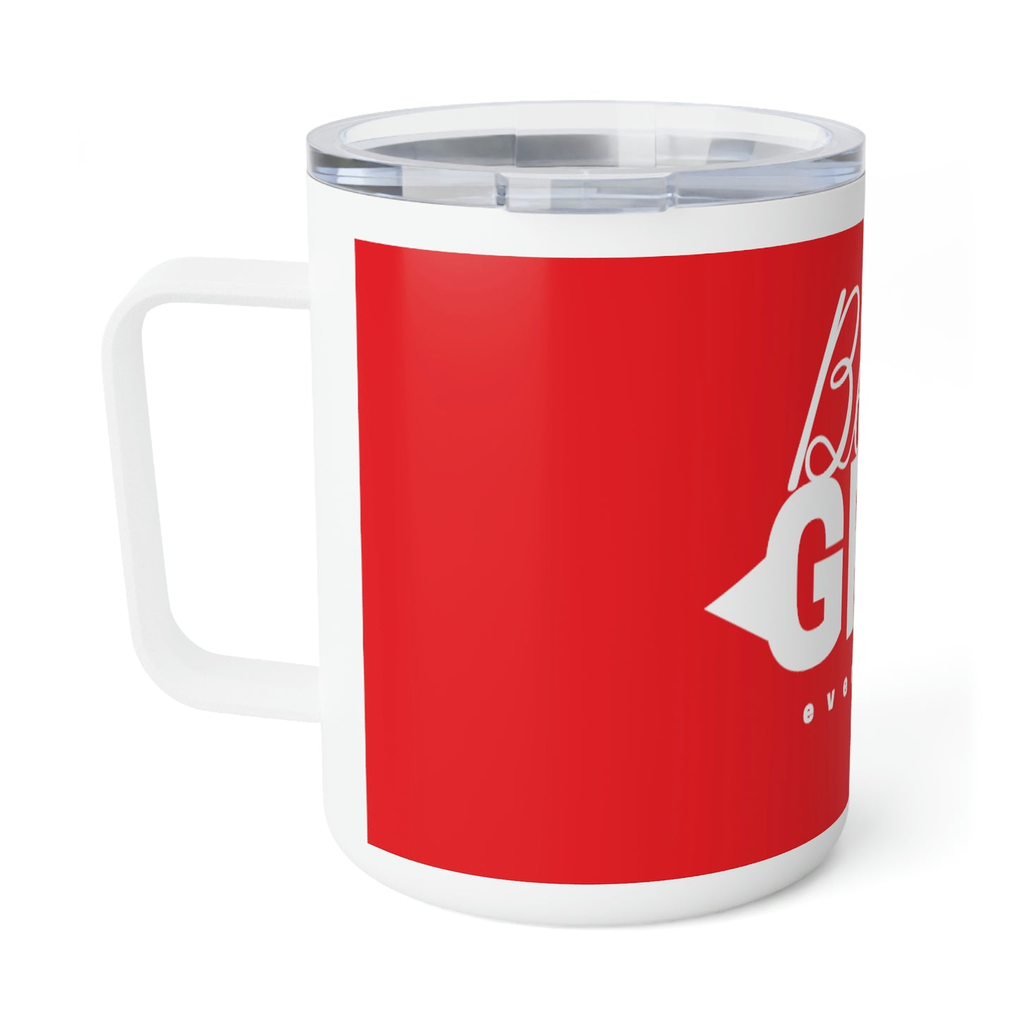 Red Insulated Coffee Mug, 10oz
