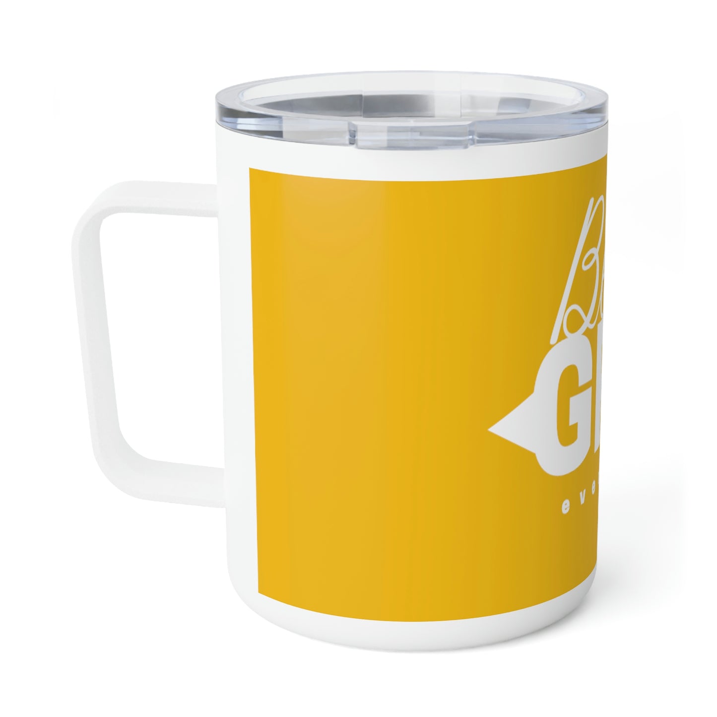 Yellow Insulated Coffee Mug, 10oz