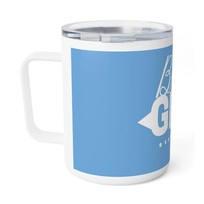 Light Blue Insulated Coffee Mug, 10oz