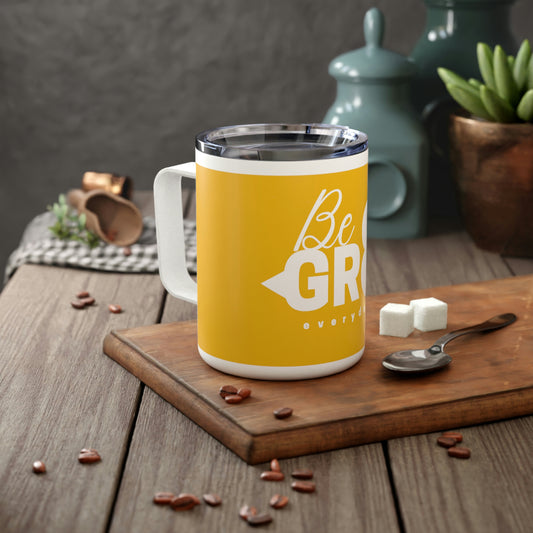Yellow Insulated Coffee Mug, 10oz