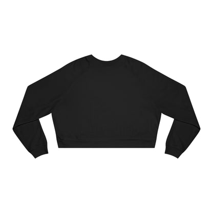 Women's Cropped Fleece Sweater (Back))