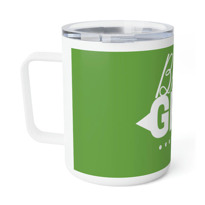 Green Insulated Coffee Mug, 10oz